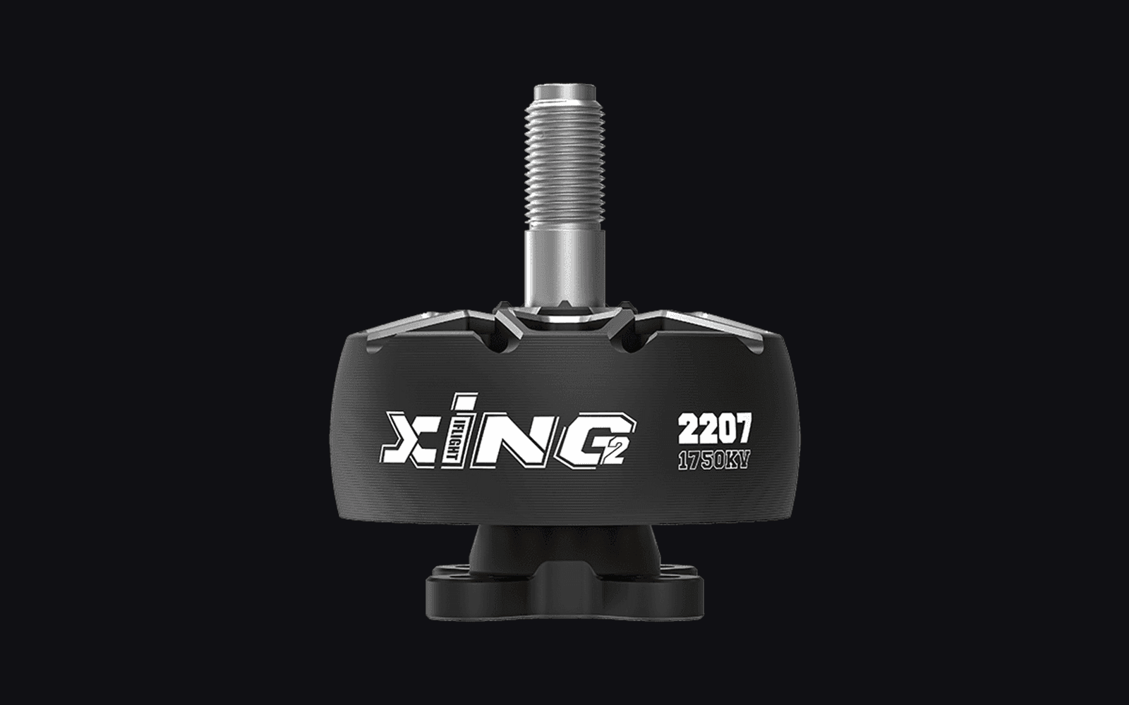 Motor XING2 2207 izbliza, sa namotajima i osovinom za propeler